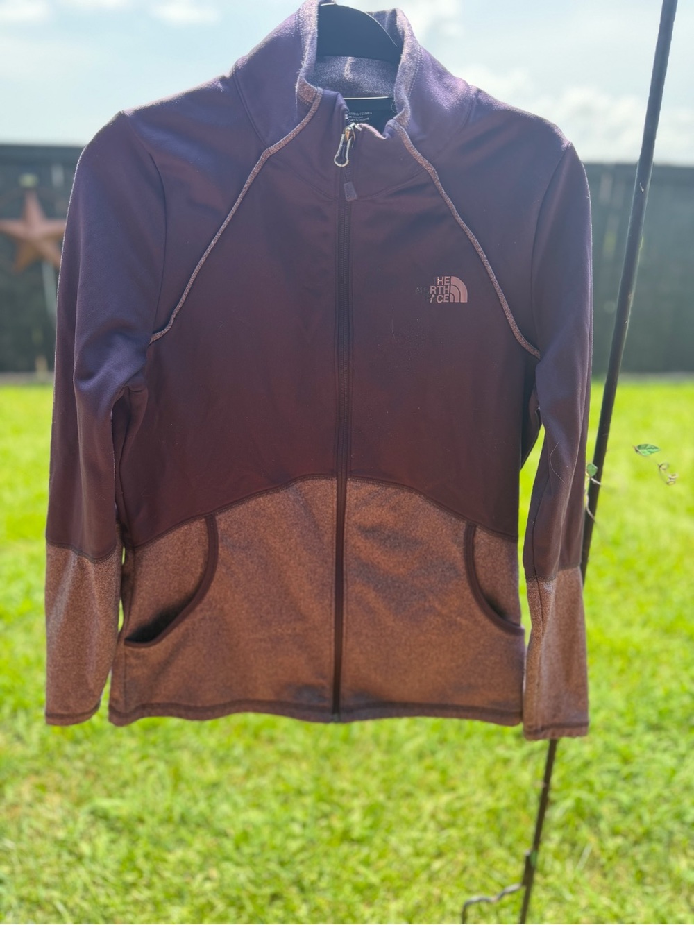 The North Face Two-Tone Purple Full-Zip Fleece Jacket